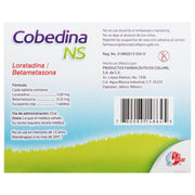 Cobedina Ns 5Mg/0.25Mg Con 10 Tabletas (Loratadina/Betametasona) - WeCare Pharma