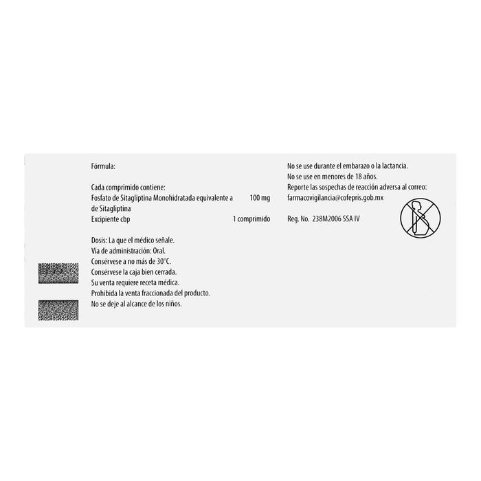 Januvia 100Mg Con 14 Comprimidos (Sitagliptina) - WeCare Pharma