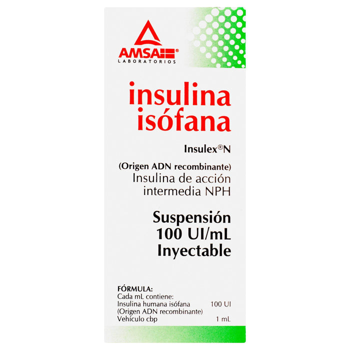 Insulina Isofana Solución Inyectable 100Ui 10Ml Amsa - WeCare Pharma