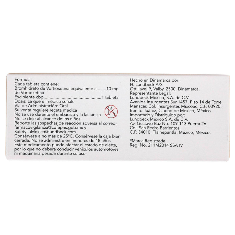 Brintellix 10Mg Con 28 Tabletas (Vortioxetina) - WeCare Pharma