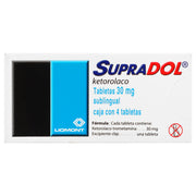 Supradol Sl 30Mg Con 4 Tabletas (Ketorolaco) - WeCare Pharma
