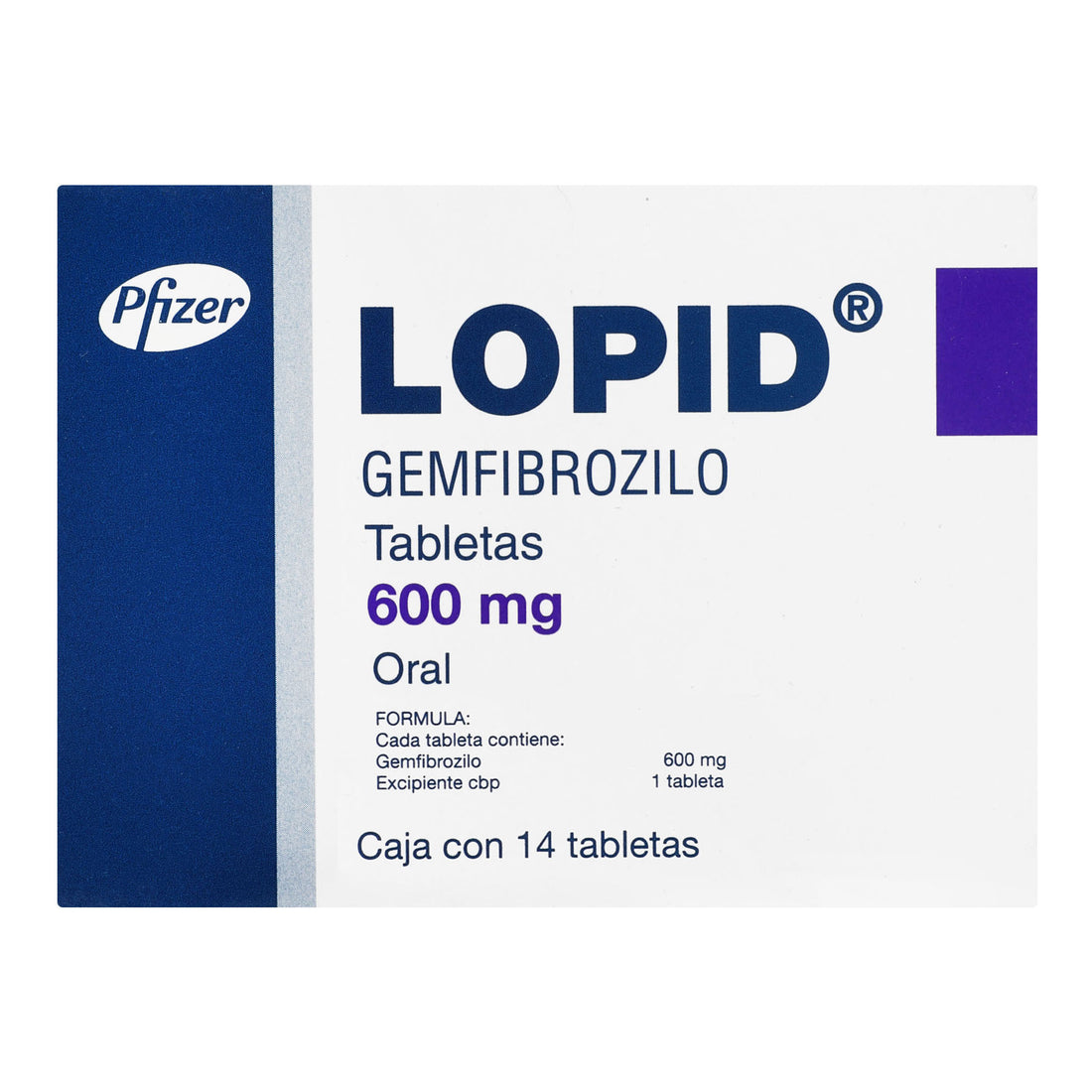 Lopid 600Mg Con 14 Tabletas (Gemfibrozilo) 6 - 7501057002168