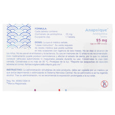 Anapsique (Amitriptilina) Tabletas 25Mg Con 20 — WeCare Pharma