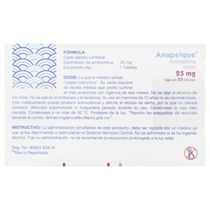 Anapsique (Amitriptilina) Tabletas 25Mg Con 20 — WeCare Pharma