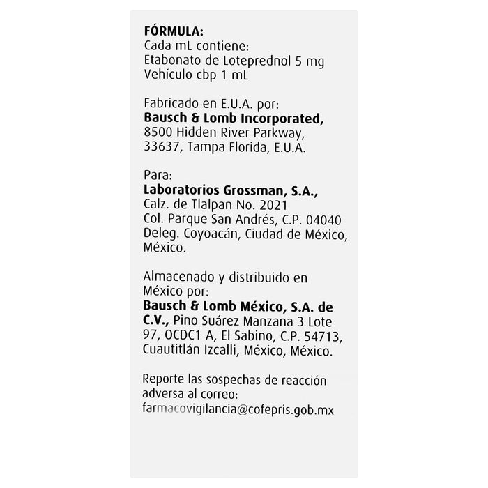 Loterex Gotas 0.5% 5Ml (Loteprednol) - WeCare Pharma