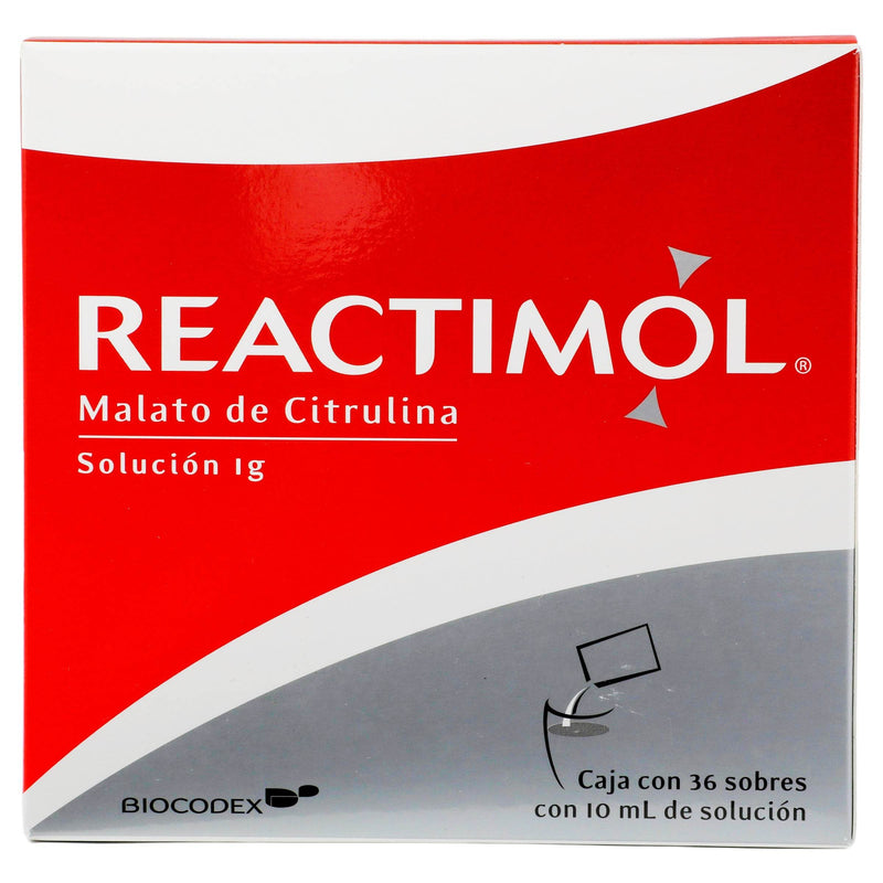 Reactimol Solución 1G Sobres 10Ml Con 36 (Malato De Citrulina) - WeCare Pharma
