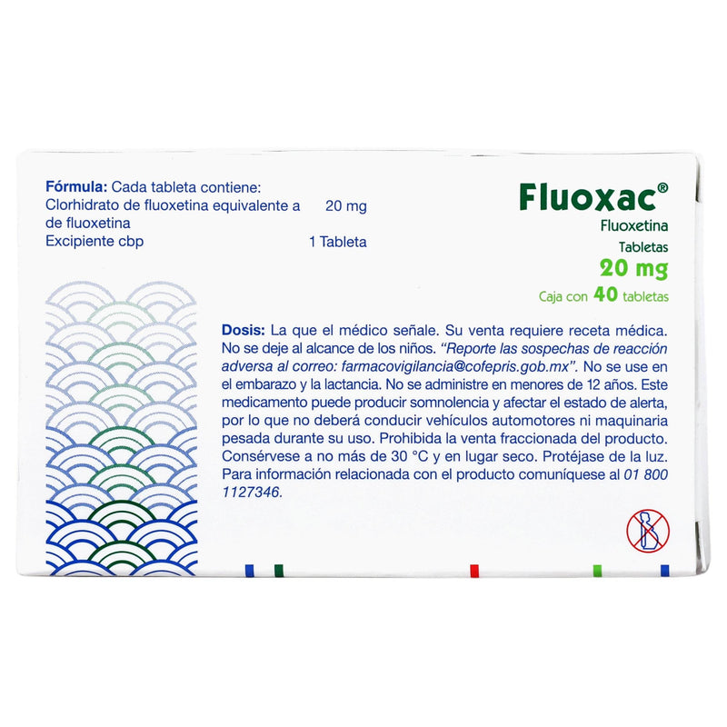Fluoxac 20Mg Con 40 Tabletas (Fluoxetina) - WeCare Pharma