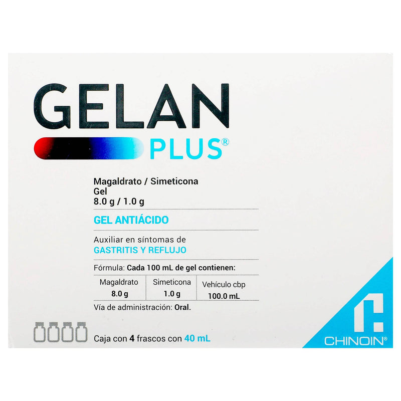 Gelan Plus Gel 8G/1G 40Ml Con 4 (Magaldrato/Dimeticona) - WeCare Pharma