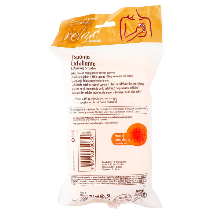 Esponja T.Taio Relax Exfoliante Baño Con 1 - WeCare Pharma