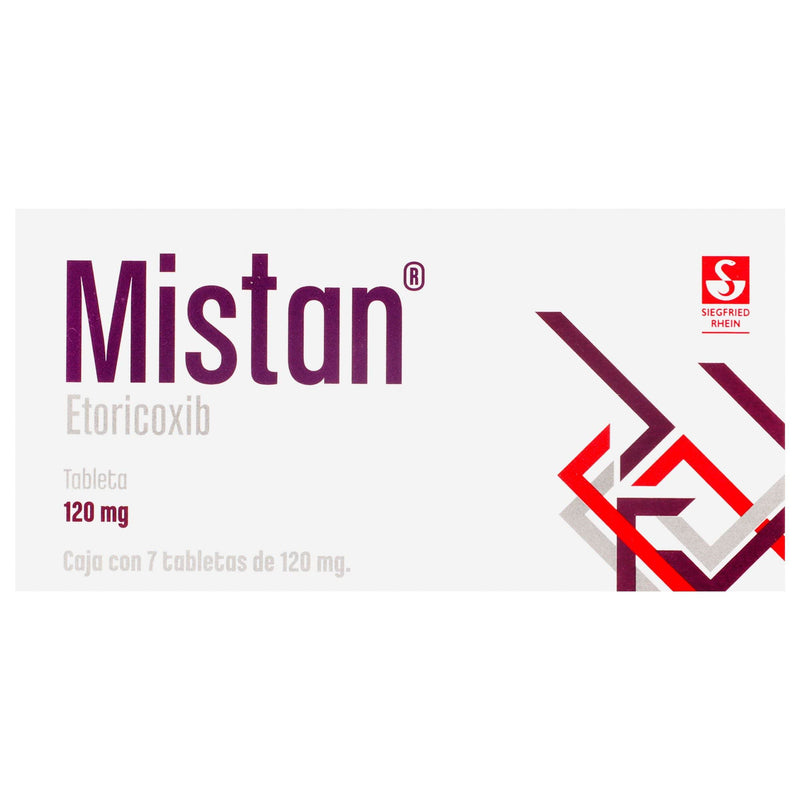 Mistan 120Mg Con 7 Tabletas (Etoricoxib) - WeCare Pharma