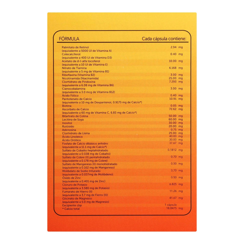 Vivioptal Con 30+15 Capsulas (Vitaminas Y Minerales) - WeCare Pharma