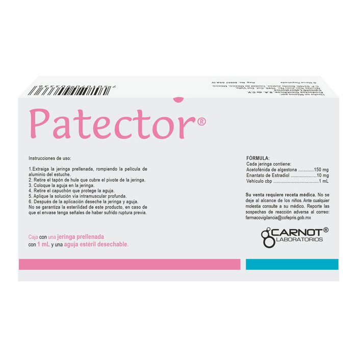 Patector (Algestona/Estradiol) Jeringa Prellenada 150/10Mg 1Ml - WeCare Pharma