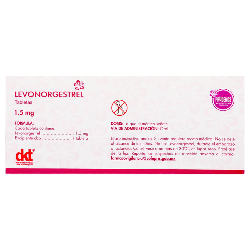 Levonorgestrel 1.5Mg Con 1 Prudence Tabletas - WeCare Pharma