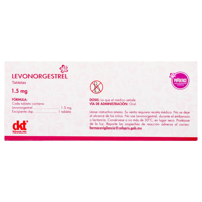 Levonorgestrel 1.5Mg Con 1 Prudence Tabletas - WeCare Pharma