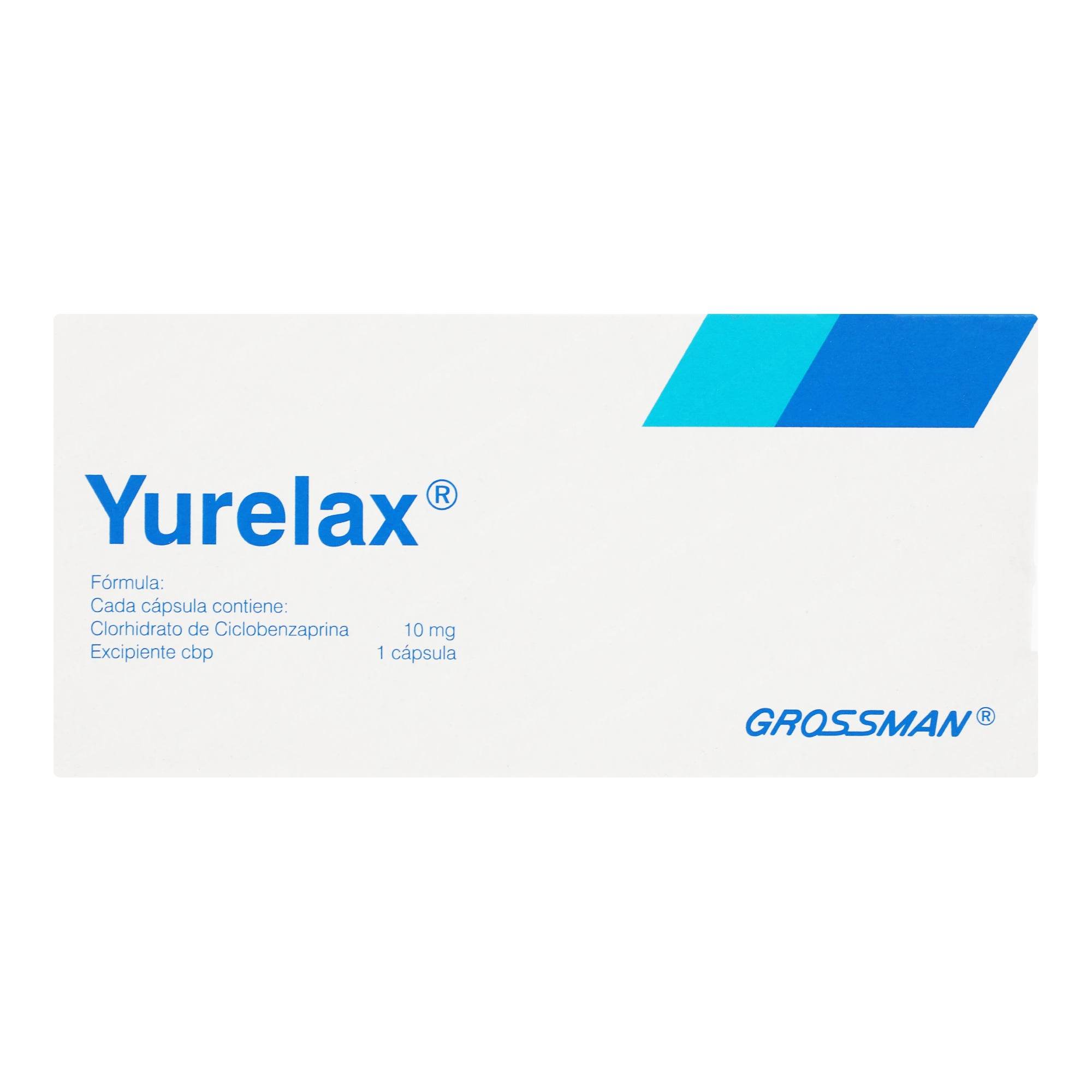 Yurelax 10Mg Con 30 Capsulas (Ciclobenzaprina) — WeCare Pharma