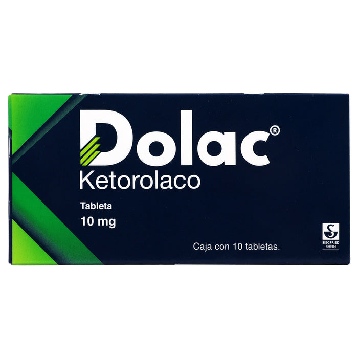 Dolac 10Mg Con 10 Tabletas (Ketorolaco) 6 - 7501300407009