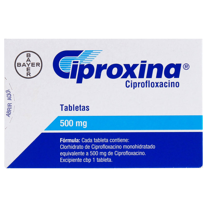 Ciproxina 500Mg Con 14 Tabletas (Ciprofloxacino) - WeCare Pharma