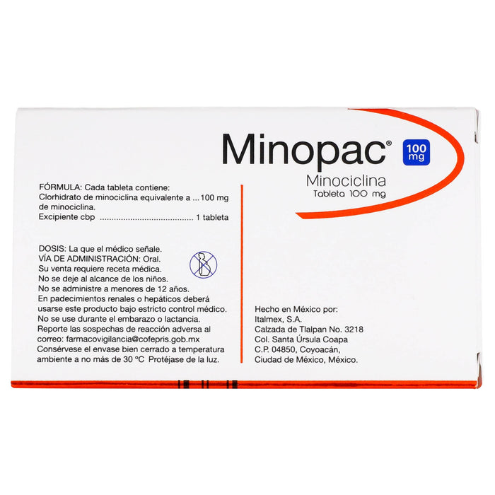 Minopac 100Mg Con 30 Capsulas (Minociclina) - WeCare Pharma