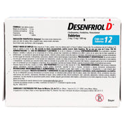 Desenfriol D 2Mg/5Mg/500Mg Con 12 Tabletas (Clorfenamina/Fenilefrina/Paracetamol) - WeCare Pharma