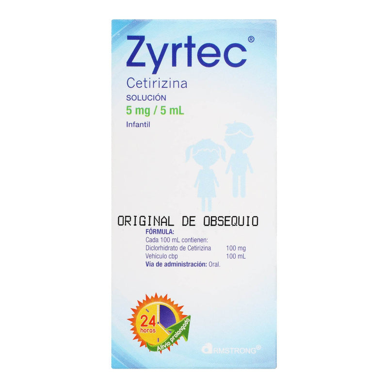 Zyrtec Solución 5Mg/5Ml 50Ml (Cetirizina) - WeCare Pharma