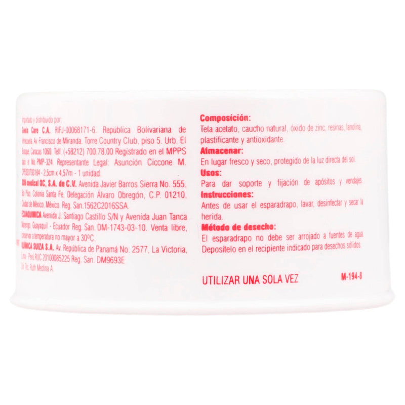 Tela Adhesiva Leukoplast 2.5Cmx4.57M - WeCare Pharma