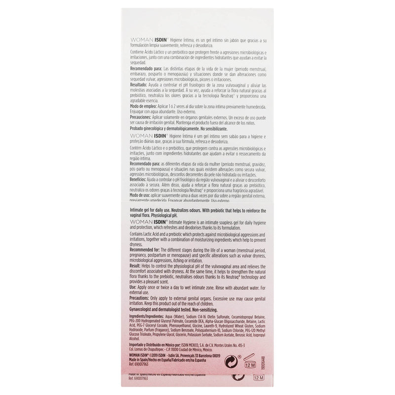Isdin Woman Higiene Intima Gel 200Ml - WeCare Pharma