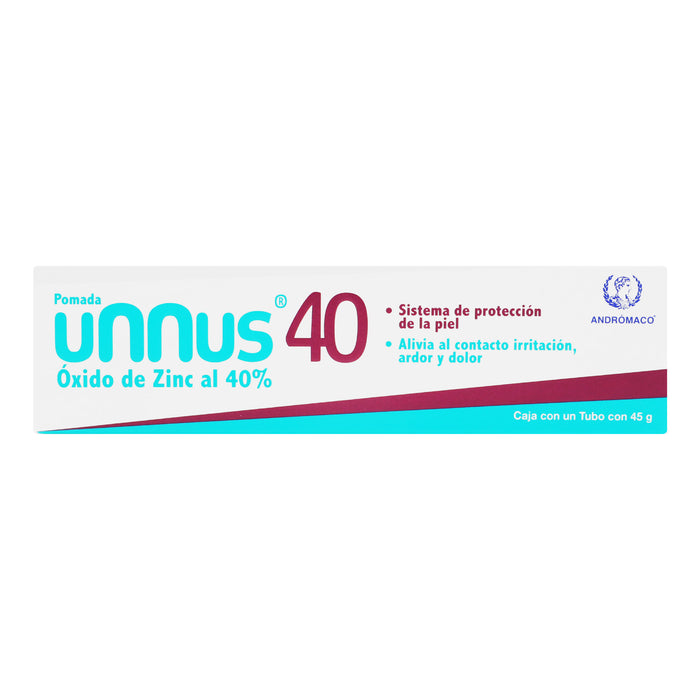 Unnus 40 40% Tubo 45G (Óxido De Zinc) 4 - 7501289512138