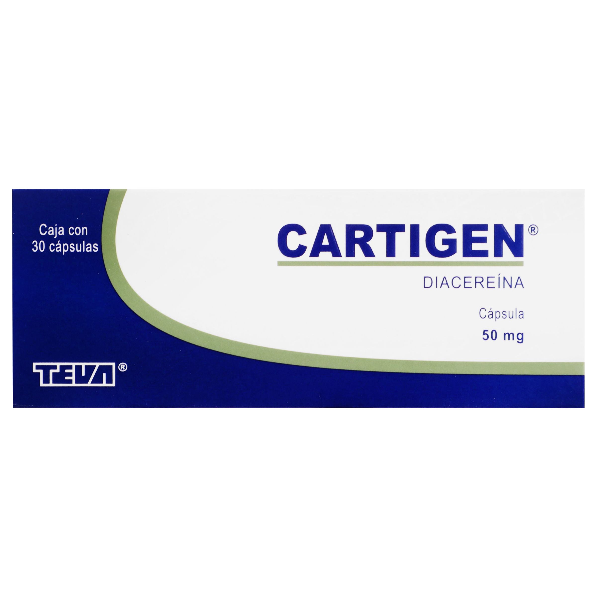 Cartigen 50Mg Con 30 Tabletas (Diacereina) 6 - 7501250813363