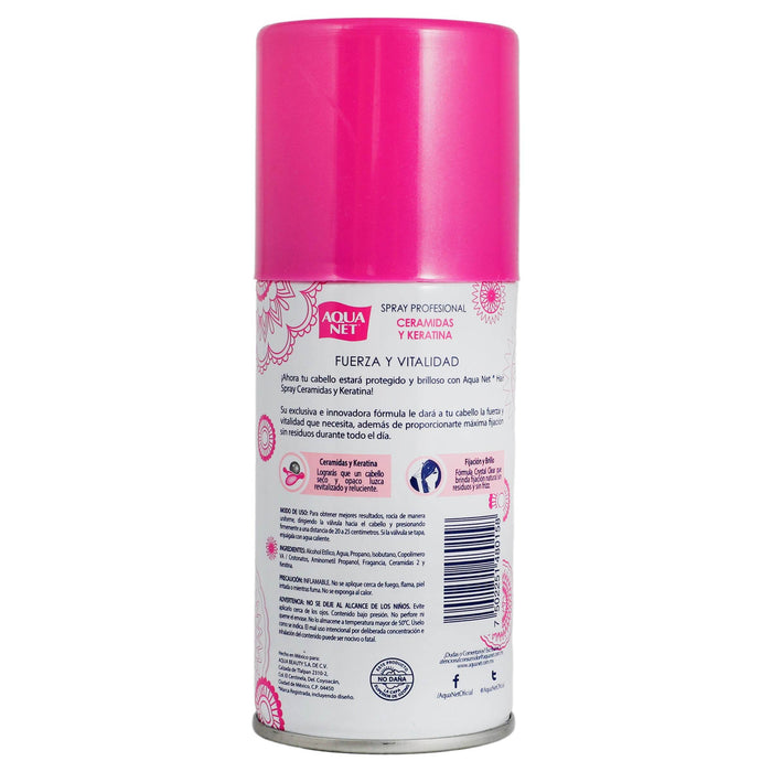 Fijador Aqua Net Ceramidas Spray 100Ml - WeCare Pharma
