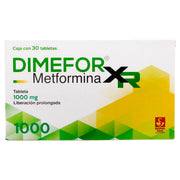 Dimefor Xr 1000Mg Con 30 Tabletas (Metformina) - WeCare Pharma