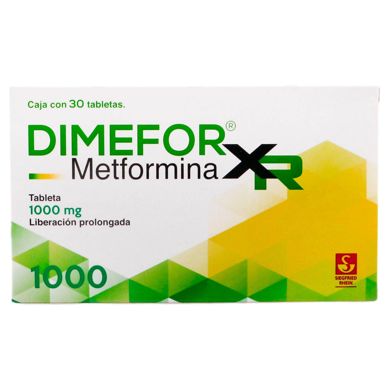 Dimefor Xr 1000Mg Con 30 Tabletas (Metformina) - WeCare Pharma