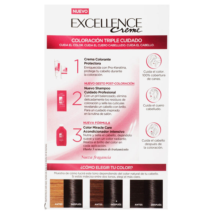 Tinte Loreal Excellence Negro 1 - WeCare Pharma