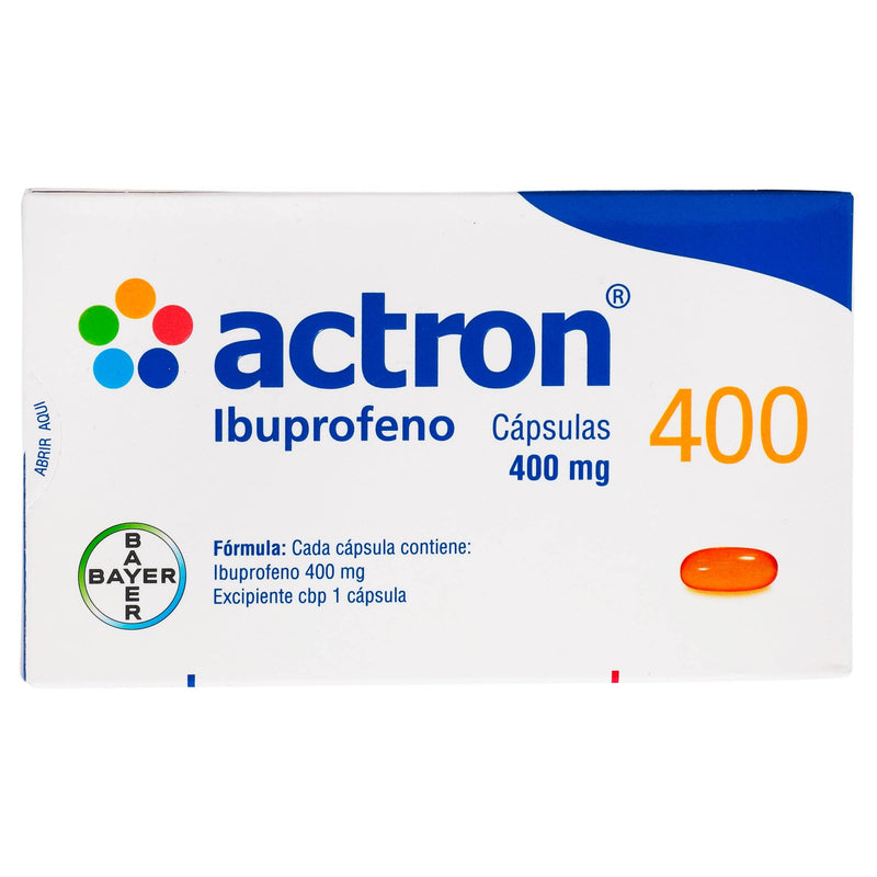 Actron 400Mg Con 30 Capsulas (Ibuprofeno) - WeCare Pharma