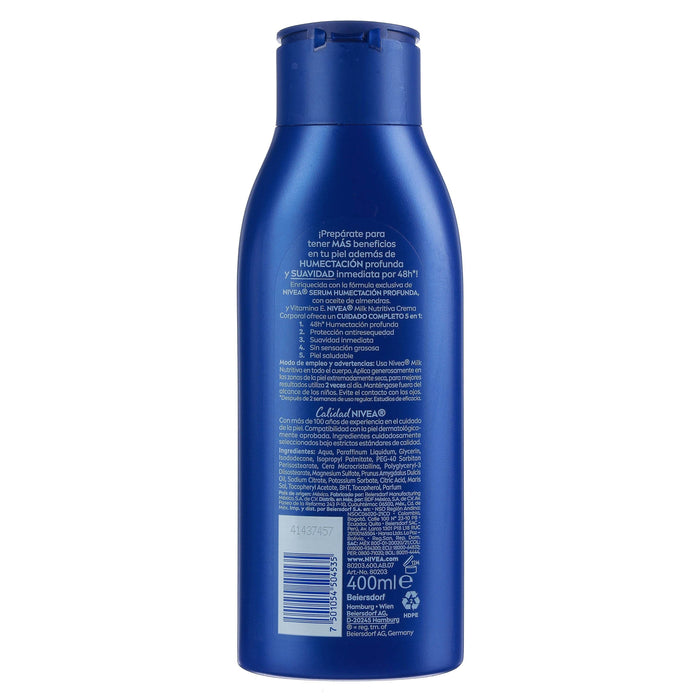 Nivea Milk Nutritiva Crema 400Ml - WeCare Pharma
