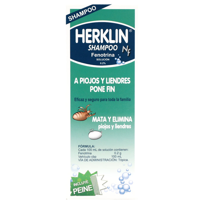 Herklin Shampoo Pediculicida 120Ml 6 - 7501089810038