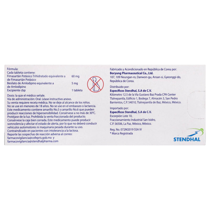 Arahkor Duo 60Mg/5Mg Con 30 Tabletas (Fimasartan/Amlodipino) - WeCare Pharma