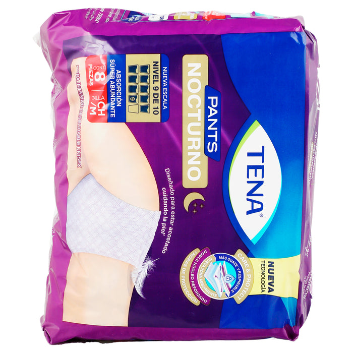 Pañal Tena Pants Nocturno Talla Mediana Con8 7501019053252 7