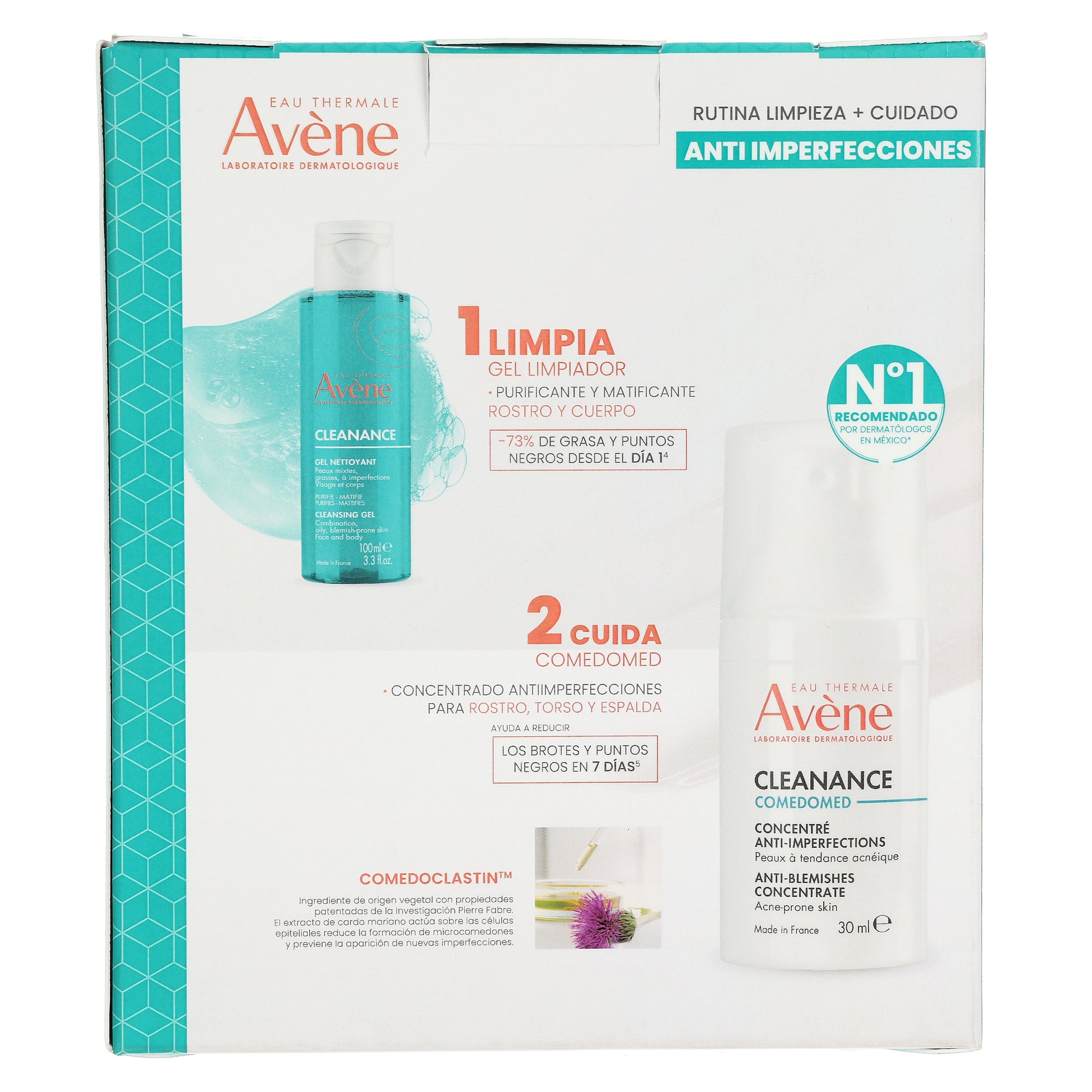 Avene Kit Anti Imperfecciones Clenance Comedomed 30Ml + Gel Limpiador 100Ml 7 - 3282779401531