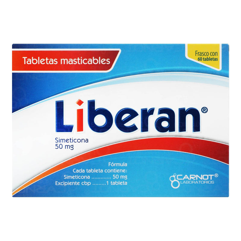 Liberan 50Mg Con 60 Tabletas (Simeticona) - WeCare Pharma