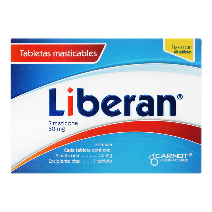 Liberan 50Mg Con 60 Tabletas (Simeticona) 6 - 7501070901080