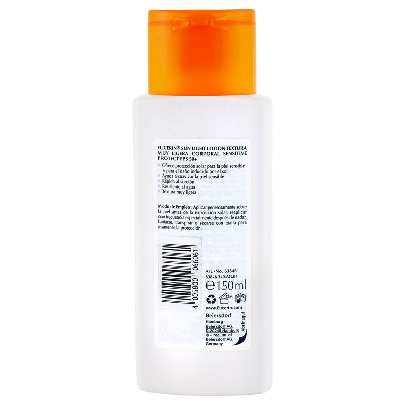 Eucerin Protector Sensitive Protec Extra Ligera Fps50 150Ml - WeCare Pharma