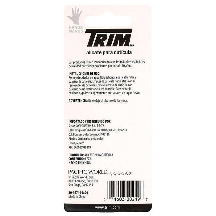 Alicate De Cutí­cula Trim Con 1 - WeCare Pharma