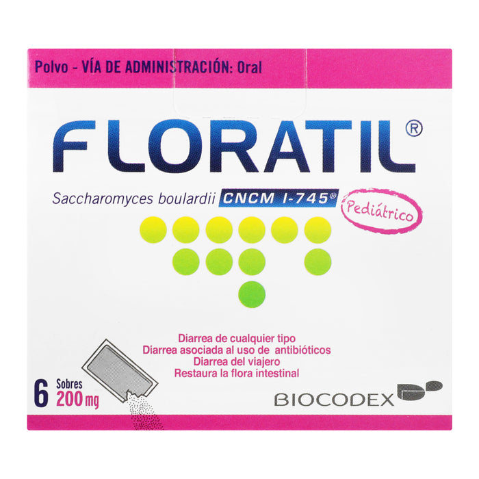 Floratil Sobres 200Mg Con 6 (Saccharomyces Boulardii) 5 - 7501298243009