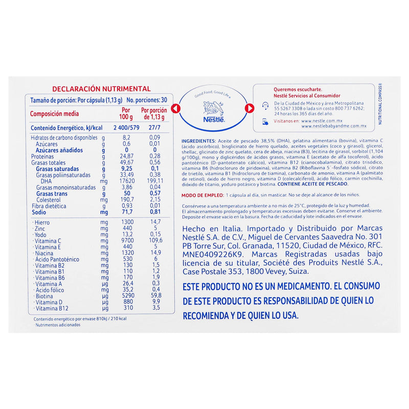 Mater Plus 1.13G Con 30 Capsulas (Vitaminas Y Minerales/Dha) - WeCare Pharma