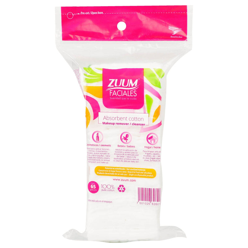 Algodón Facial Zuum 50G - WeCare Pharma