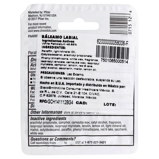 Chap Stick Fresa 4.2G - WeCare Pharma