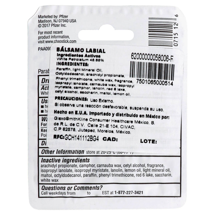 Chap Stick Fresa 4.2G - WeCare Pharma