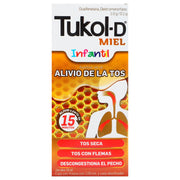 Tukol-D Miel Infantil Jarabe 1G/0.1G 120Ml (Guaifrenesina/Dextrometorfano) - WeCare Pharma