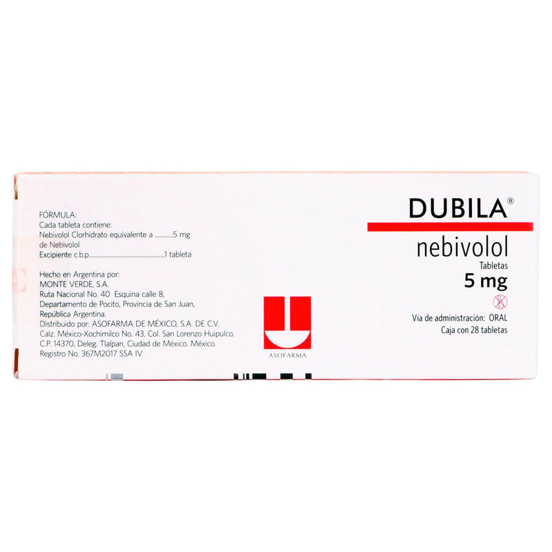 Dubila 5Mg Con 28 Tabletas (Nebivolol) - WeCare Pharma