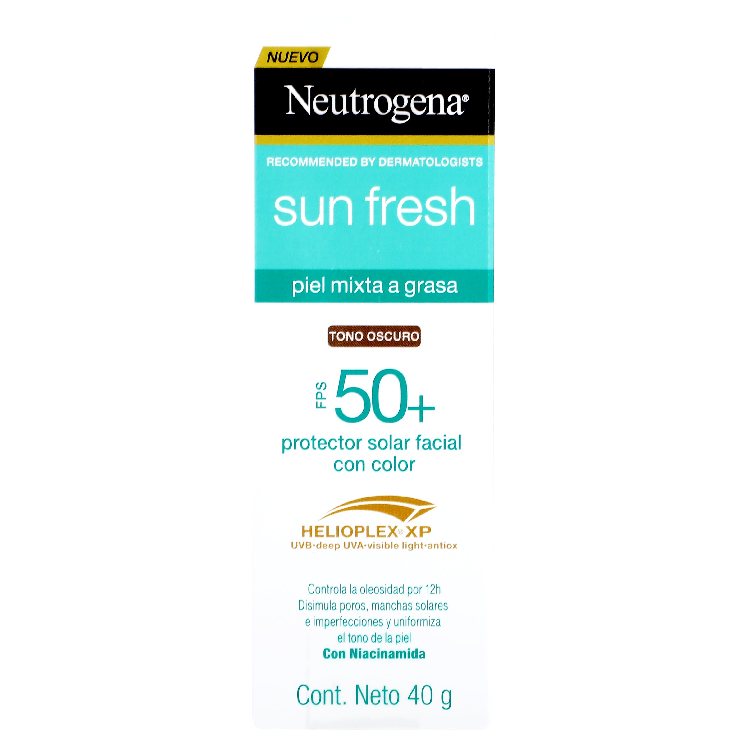 Neutrogena Bloqueador Sun Fresh Fps50+ 40G Tono Oscuro 7 - 7891010253226